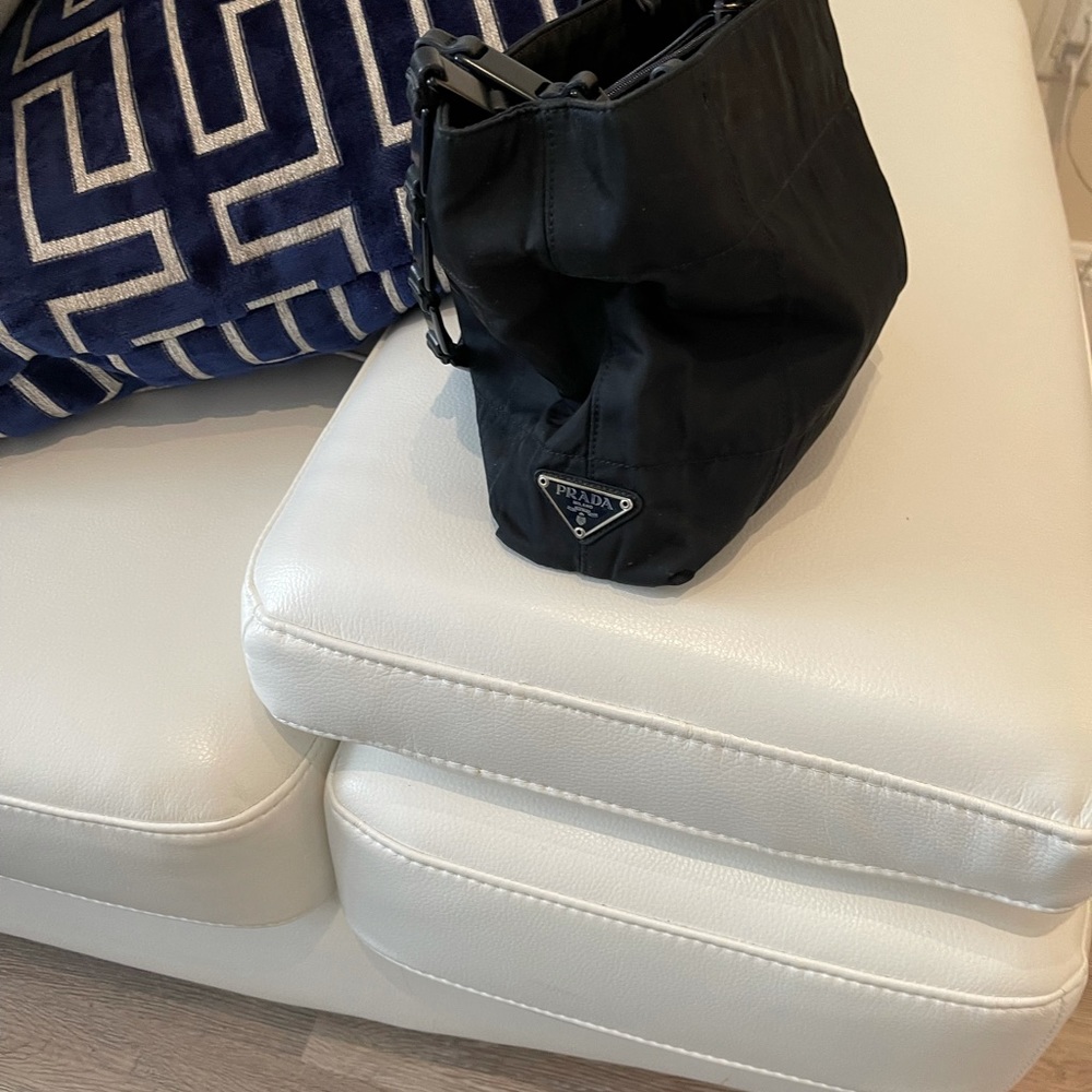 Prada navy micro fiber original and authentic !